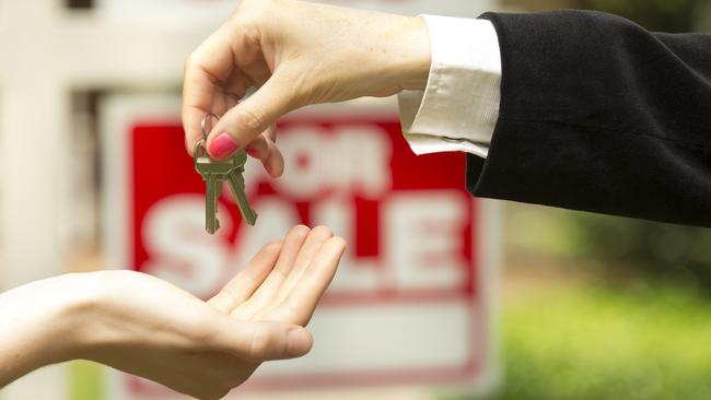 Picking up the keys to their own home will be out of reach for a generation of renters, the study predicts. Picture: iStock