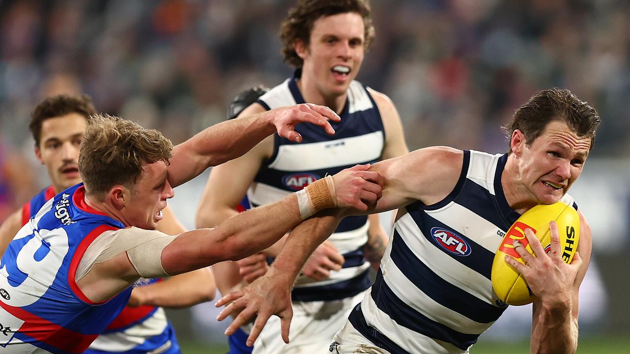 Patrick Dangerfield had a night out with 26 touches in a welcome return to form.