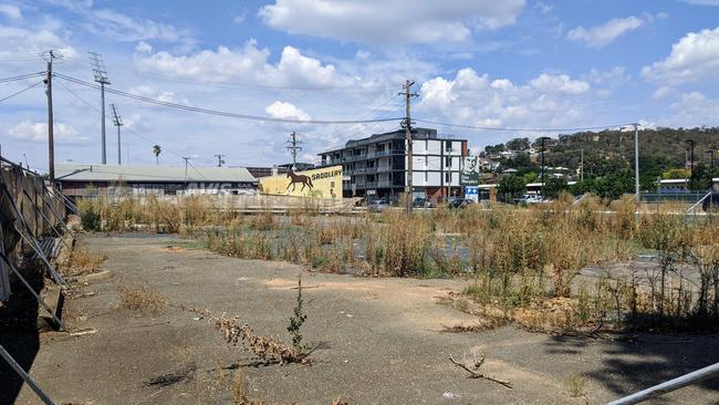 The vacant site viewed from the northwestern corner. Picture: Toby Vue