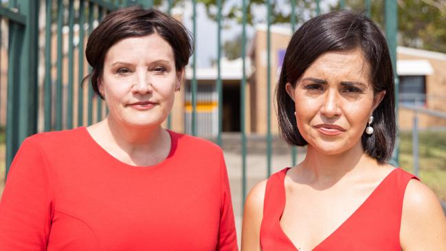 NSW Labor leader Jodi McKay and Labor’s education spokeswoman Prue Car. Picture: Supplied.