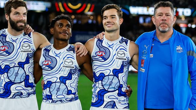 After being ‘cut off at the knees’ when he was sacked by St Kilda, Brett Ratten is using his time in charge of North Melbourne to say a goodbye to senior coaching, adamant Alastair Clarkson is definitely coming back to the job. Picture: Dylan Burns /AFL Photos via Getty Images