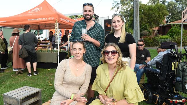 Tinamba Food and Wine Festival — Lachie Wrigglesworth, Daisy Marsden, Laura Hunt and Renae Bice. Picture: David Smith