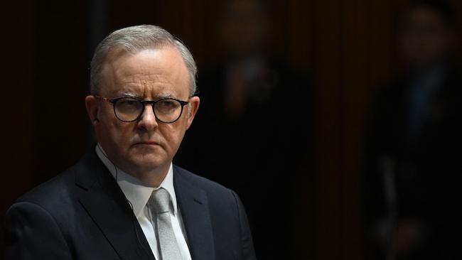 Anthony Albanese seemed to behave more like a prime minister when he was running a controlled, small-target strategy as opposition leader. Picture: AFP