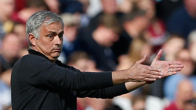 Manchester United manager Jose Mourinho at the London Stadium