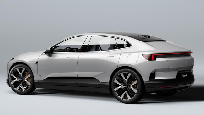 The Polestar 4 will have vehicle to load ability, allowing you to power appliances from the car. Picture: Supplied.