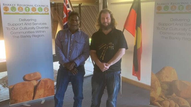 Barkly Regional Council deputy mayor Cr Ronald Plummer and mayor Cr Jeffrey McLaughlin. Picture: Supplied