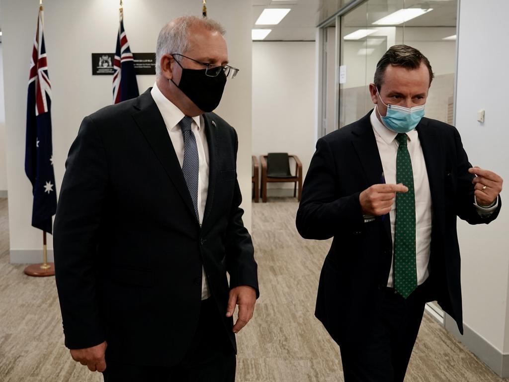 WA Premier Mark McGowan is easing some restrictions before Easter but masks will stay. Picture: Adam Taylor/PMO supplied via NCA NewsWire