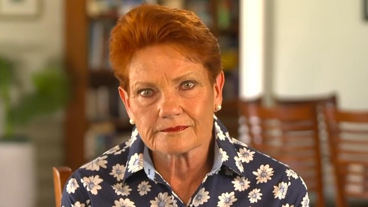 One Nation leader Pauline Hanson says Australia is ‘not the country I grew up in’.