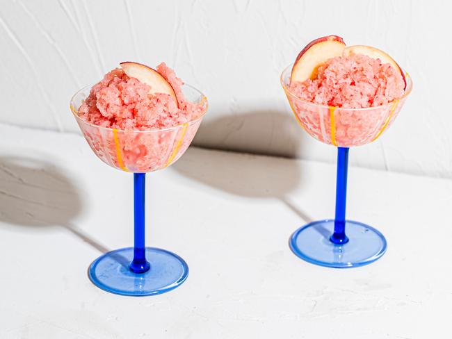 White peach granita. Picture: Nikki To