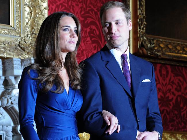 Prince William and Kate Middleton announce their engagement, in November, 2010. Picture: AFP Photo/ Ben Stansall