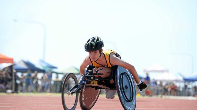 Nathan Donaldson competing in the Little Athletics. Picture: Mike Knott BUN240916ATHLETICS20