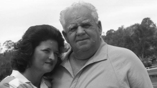 Russ Hinze with his wife Fay at their home Waverley Park Stud. Picture by Gerry Jasiulek