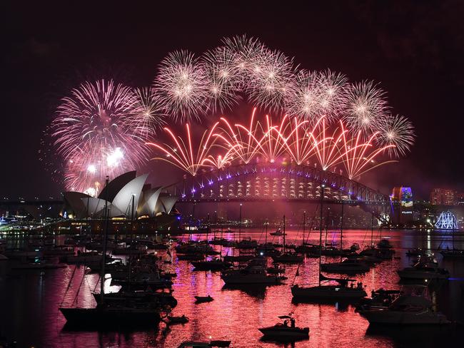 Sydney can expect a few light showers on NYE but they should be gone come fireworks time. Picture: Saeed Khan/AFP