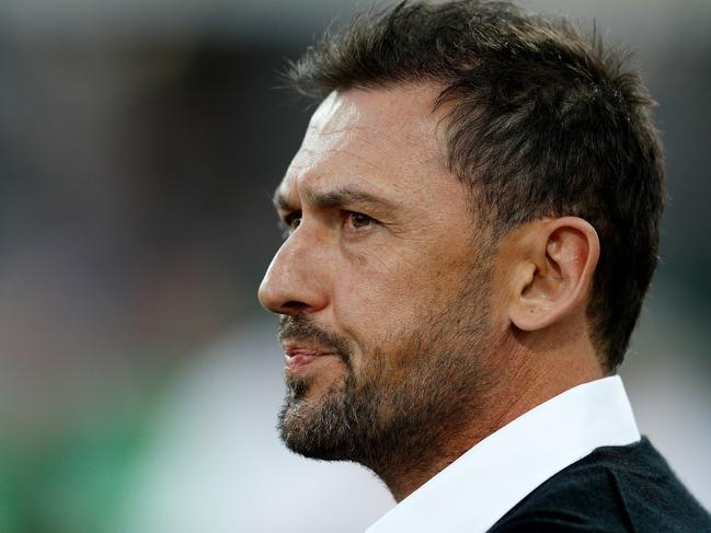 Tony Popovic, Manager of Perth Glory is seen during the Round 7 A-League match between Perth Glory and Sydney FC at HBF Park in Perth, Saturday, November 23, 2019. (AAP Image/Gary Day) NO ARCHIVING, EDITORIAL USE ONLY