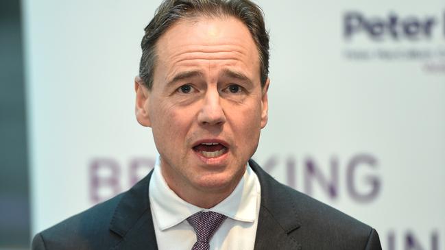 Federal Health Minister Greg Hunt. Picture: AAP