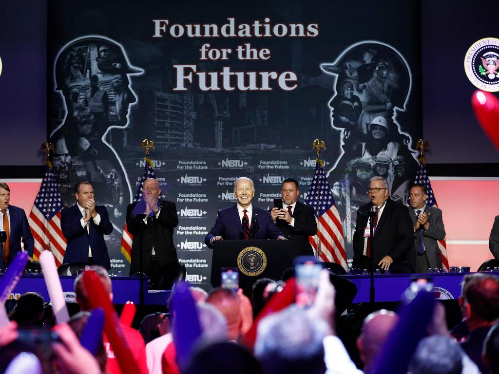 The crowd chanted ‘four more years’. Picture: Anna Moneymaker/Getty Images/AFP