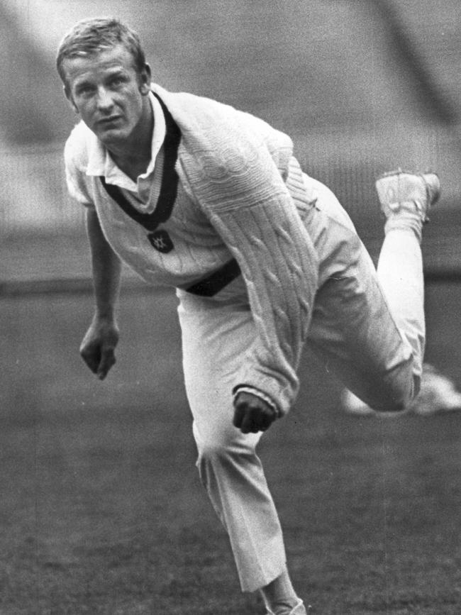 Blair Campbell in action playing cricket.