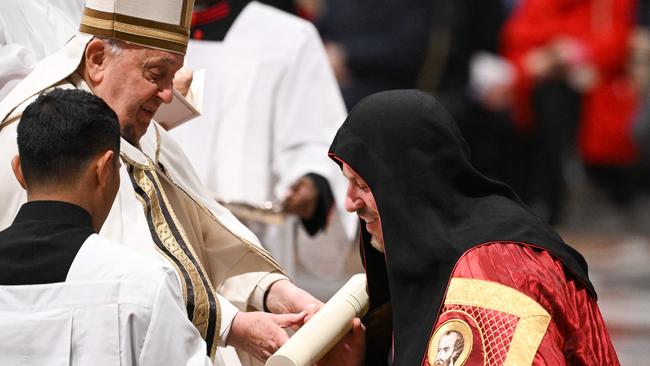 Pope Francis appoints Ukrainian cardinal Mykola Bychok during an Ordinary Public Consistory for the creation of new cardinals. Picture: AFP