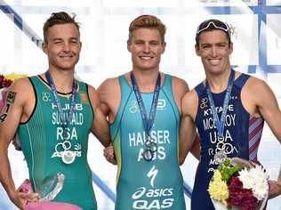 FIRST PLACE: Matt Hauser wins in Kazakhstan on Saturday. Picture: Contributed