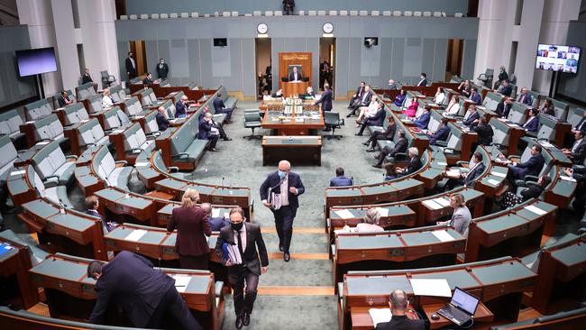 Parliament House in Canberra is meant to be the “People’s House”. Picture: David Gray/Getty Images