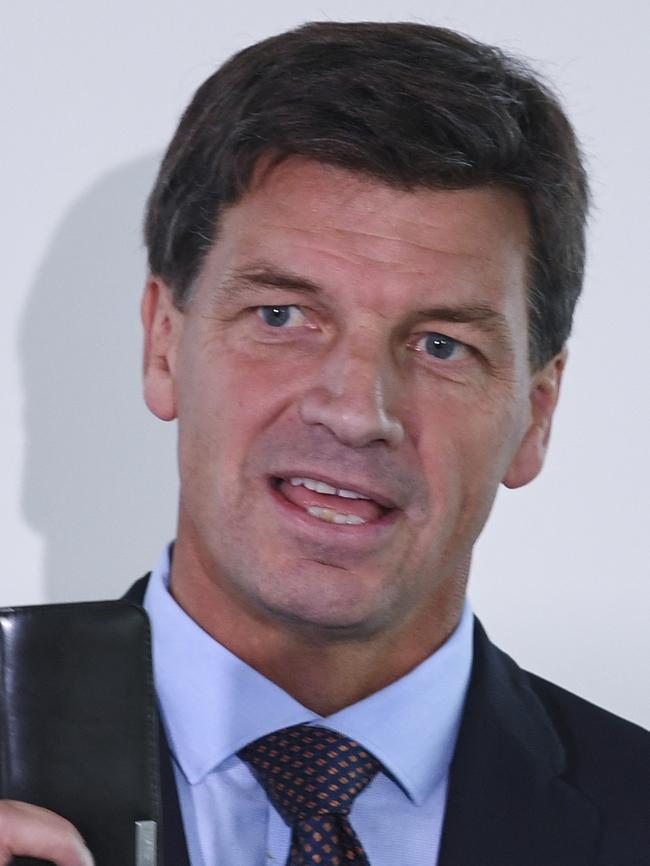 Federal Law Enforcement Minister Angus Taylor.