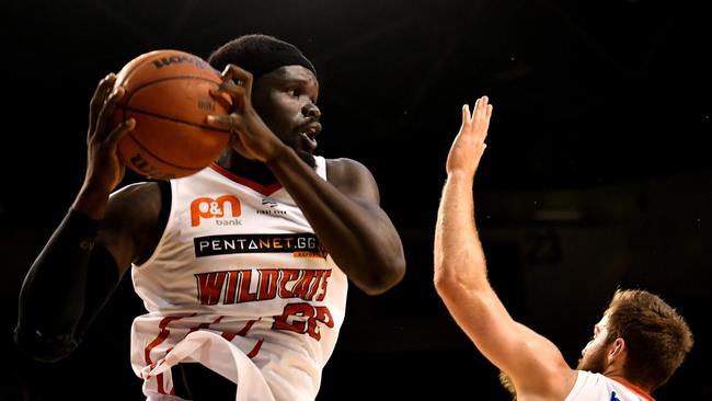 Majok Majok has won NBL championships at both Melbourne United and Perth Wildcats. AAP Image/Dean Lewins)