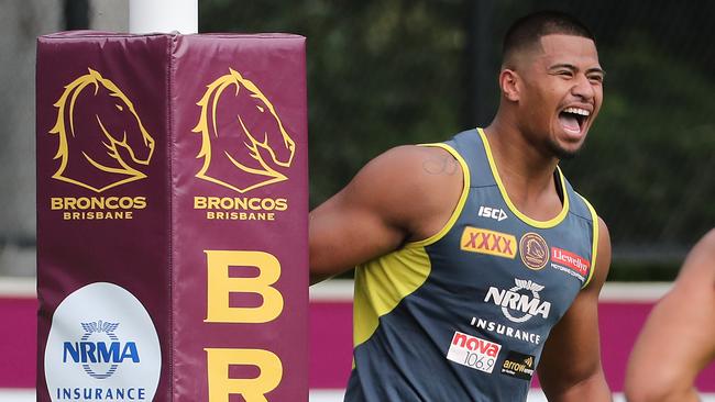 Broncos prop Payne Haas. Picture: Peter Wallis