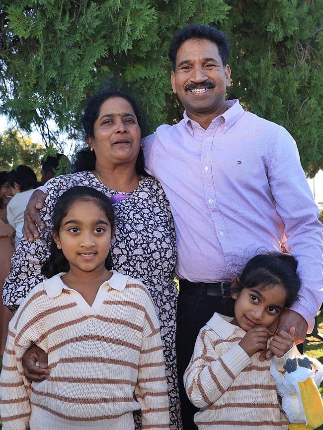 The Tamil asylum seeker family returned home to central Queensland this week. Photo: Jack Tran