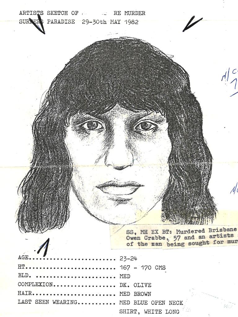 Sketch of a man wanted in relation to the murder