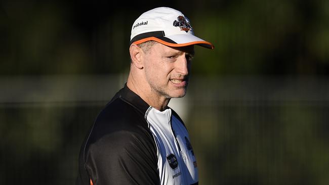 Wests Tigers coach Michael Maguire still has some support to stay at the helm at the club. Picture: Albert Perez/Getty Images