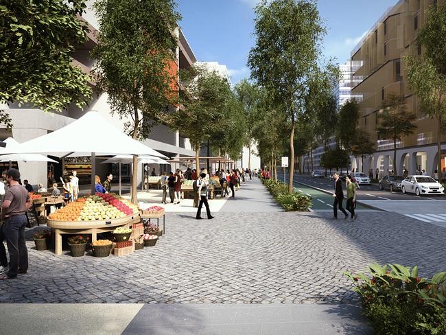 How George St would look under the council’s Picture: City of Sydney Council