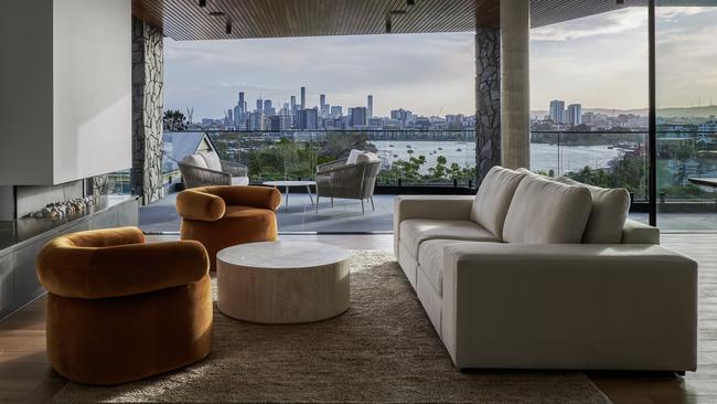 Overlooking the Brisbane skyline at Hamilton, ‘Noir’ was sold for more than $10m in November. Picture: Supplied