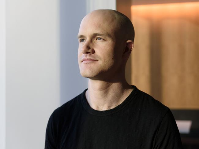 Brian Armstrong, co-founder and chief executive of Coinbase. Picture: Michael Short/Bloomberg