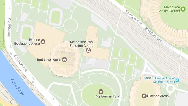 Margaret Court Arena has been renamed on Google Maps.