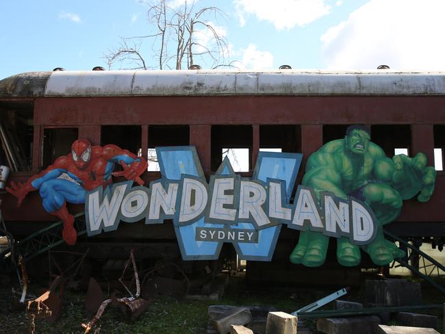 Mr Evans said he picked up Wonderland signs for bargain prices.