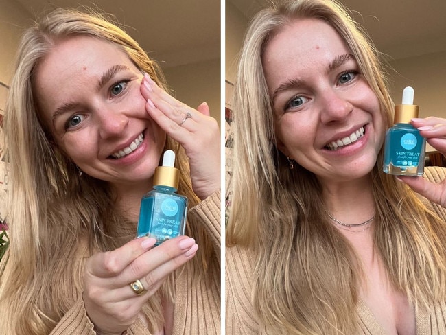 Esmi Skin Minerals Hyaluroic Hydrating Serum. Picture: news.com.au/Hannah Paine.