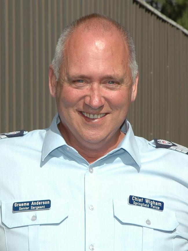 Graeme Anderson left the police force in 2007, three years after his diagnosis. Picture: Supplied