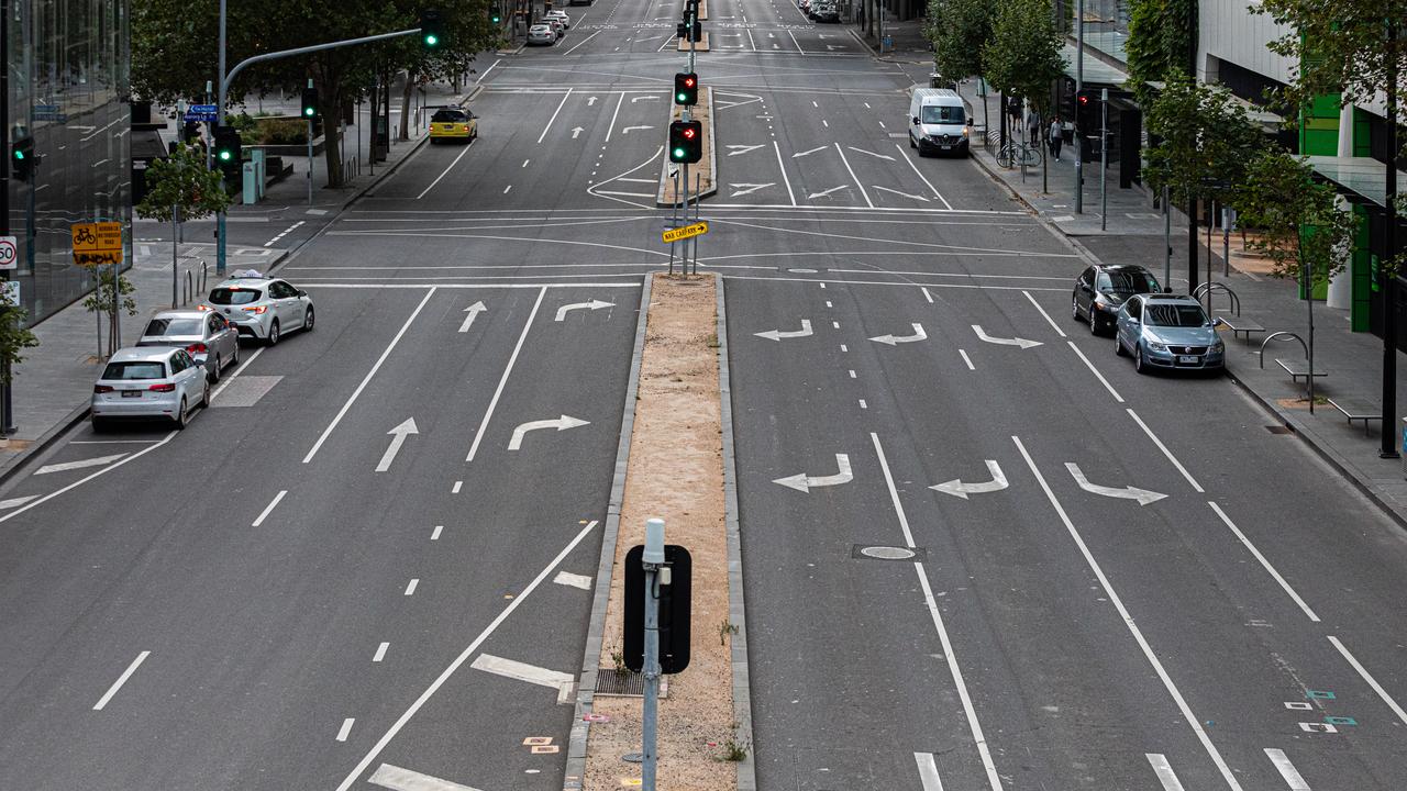 Empty streets in Melbourne. Picture: Asanka Ratnayake/Getty Images