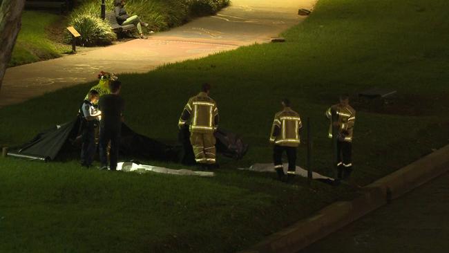 Emergency services pulled a man from the Parramatta River on Sunday evening. Picture: TNV