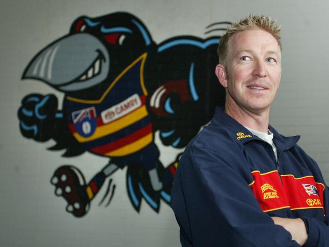 David Noble early in his tenure at the Crows, as assistant coach in 2004.