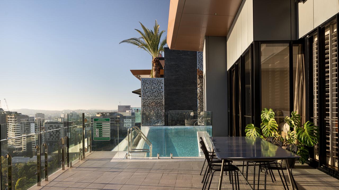 The penthouse comes with a 15m infinity-edge pool.