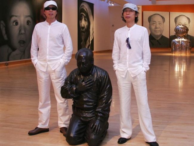 Gao Qiang (L) & Gao Zhen (R). Zhen, the elder of two brothers who are renowned artists, was arrested when he returned to China to visit relatives, in a warning to critics of the regime.