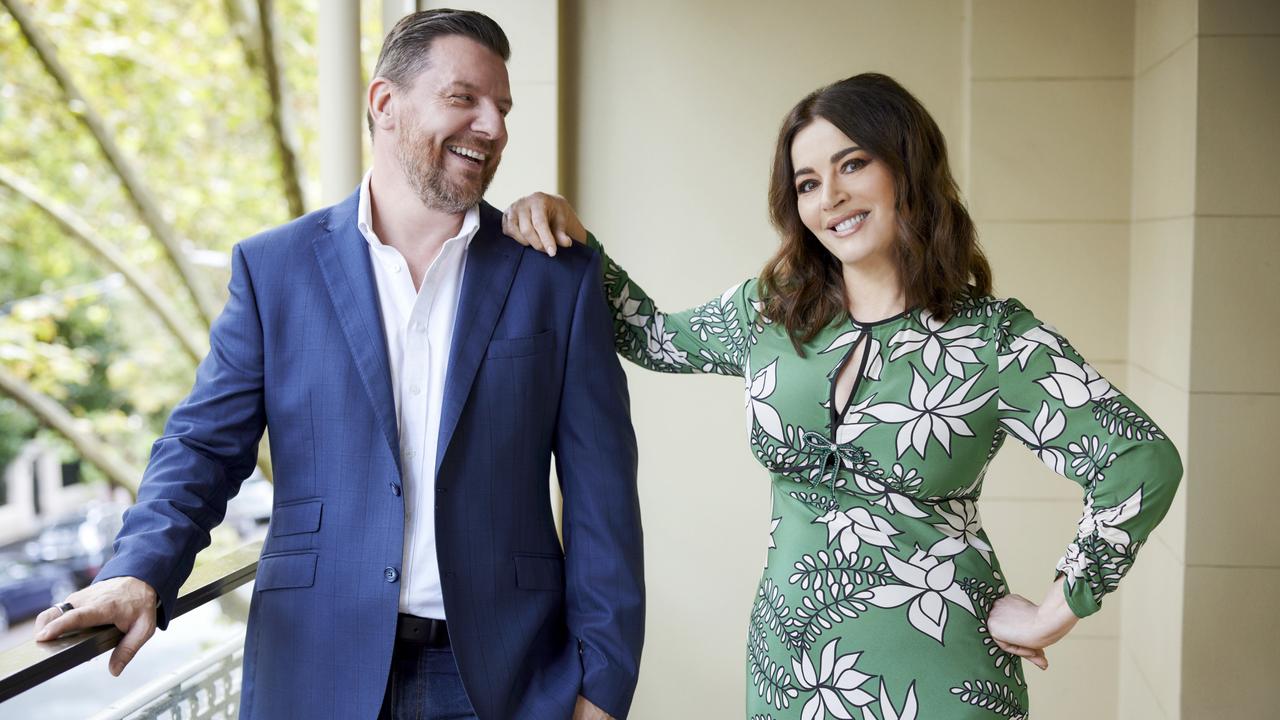 Manu Feildel and Nigella Lawson will host the new look MKR for Channel 7 in 2022. Picture: Supplied/Channel 7.