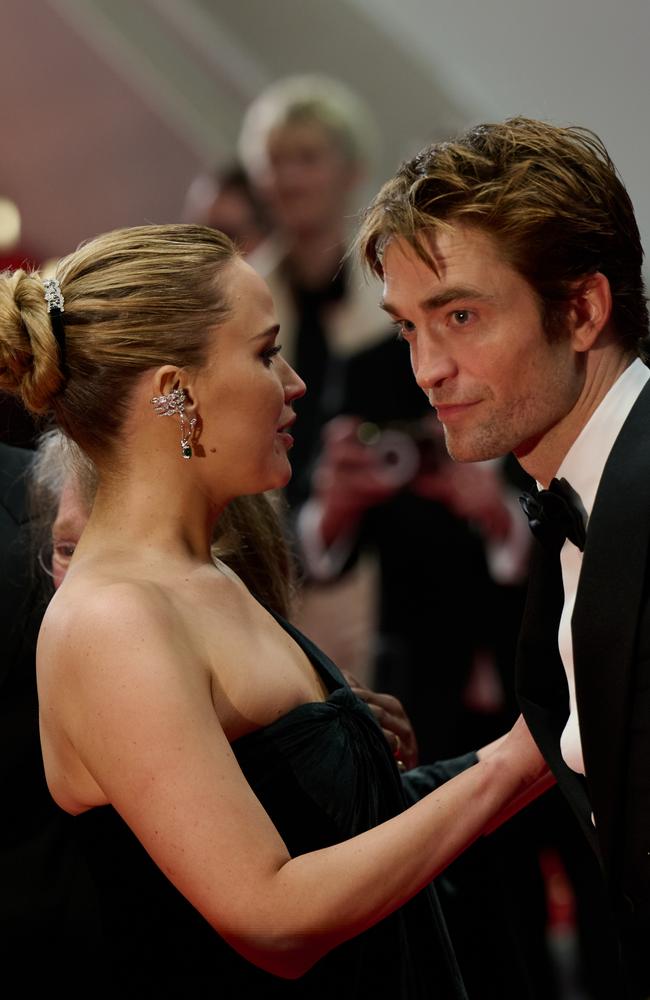 The pair play husband-and-wife in the film. Picture: Gareth Cattermole/Getty Images