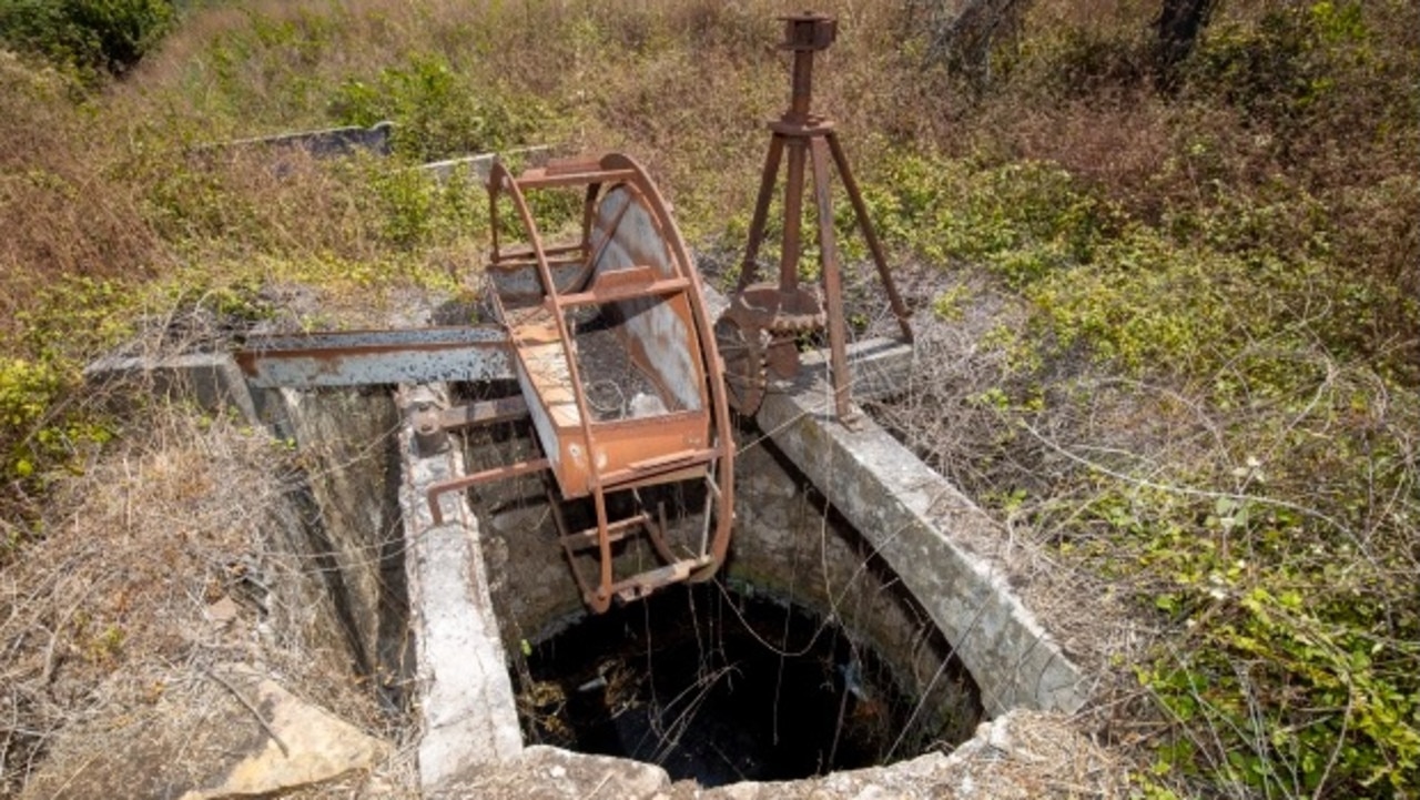 One of the disused wells that authorities were searching. Picture: Doug Seeburg/The Sun