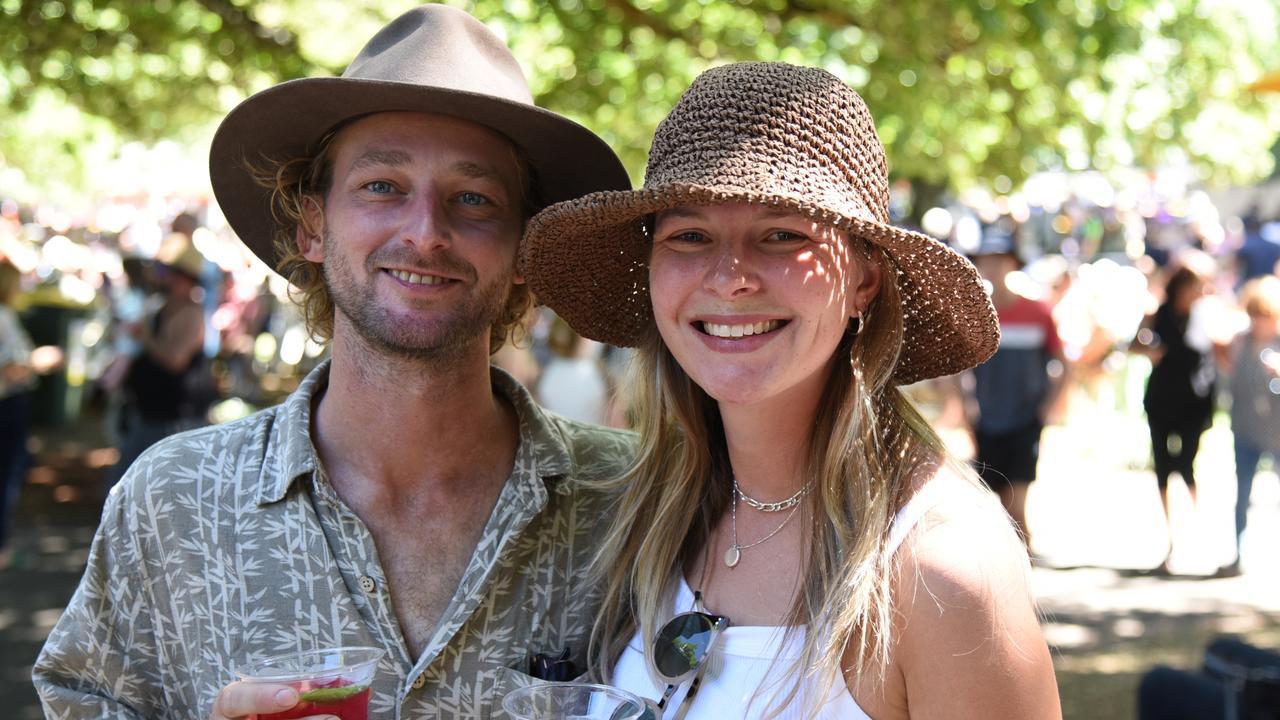 Chris Wright and Becca James at Day 3 of Launceston Festivale 2023. Picture: Alex Treacy