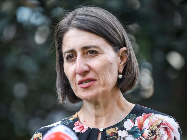 NSW Premier Gladys Berejiklian has this morning lashed out at her QLD counterpart Annastacia Palaszczuk, stating the conditions that will lead to a reopened QLD/NSW border is “unrealistic”. Picture: NCA NewsWire/Flavio Brancaleone