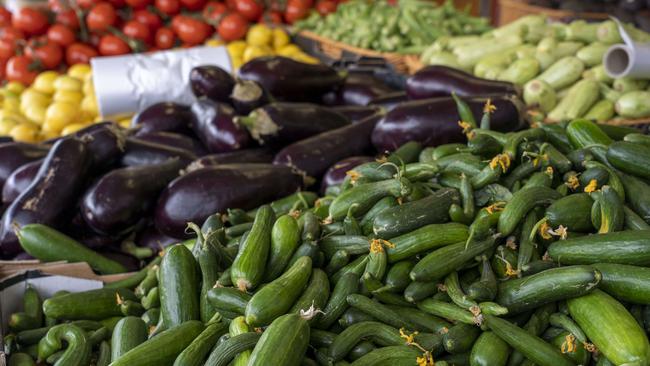 Eat the rainbow at Abu Salim’s fruit shop. Picture: Matthew Vasilescu