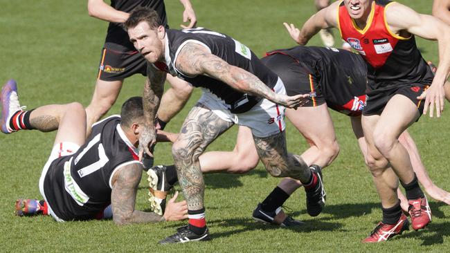 SFL: Dane Swan on the hunt for St Kilda City. Picture: Valeriu Campan