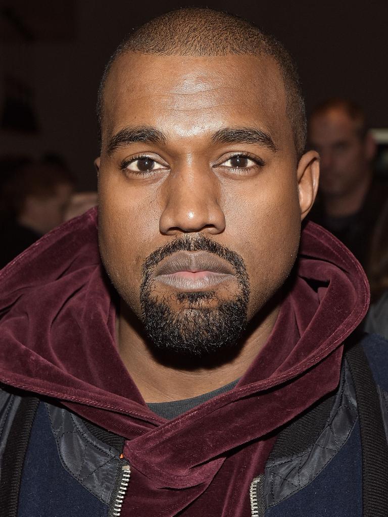 Kanye West has fired off a misogynistic tweet amid his “war” with ex-wife Kim Kardashian. Picture: Grant Lamos IV/Getty Images